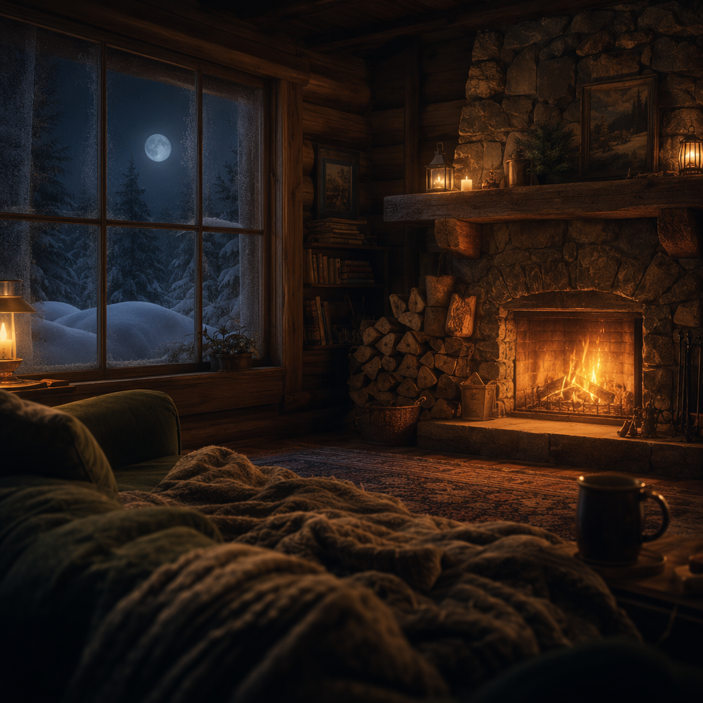 Generated visual for Winter Cabin Hearth